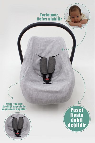 mordesign Baby Stroller Sheet Rainbow Series Gray Color