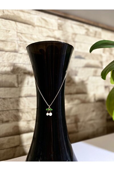 MEYJEWELRY Kiraz Uçlu Gold Kolye 1