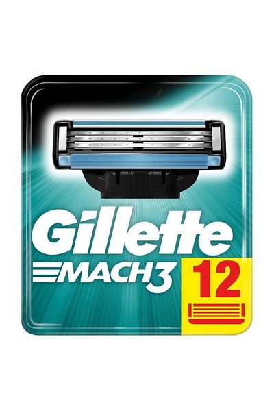 Gillette Mach 3 12 Pack Replacement Razor