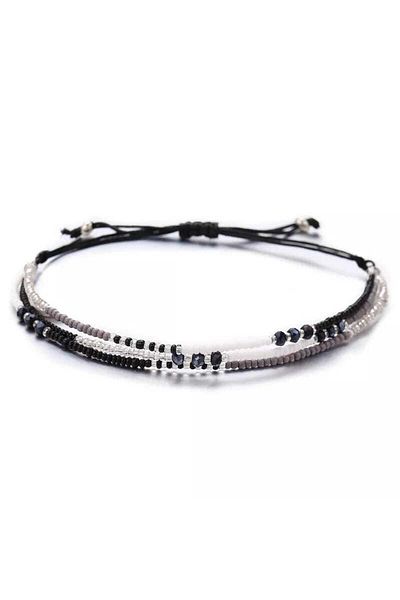 İPAR AKSESUAR Triple Beaded Anklet And Bracelet
