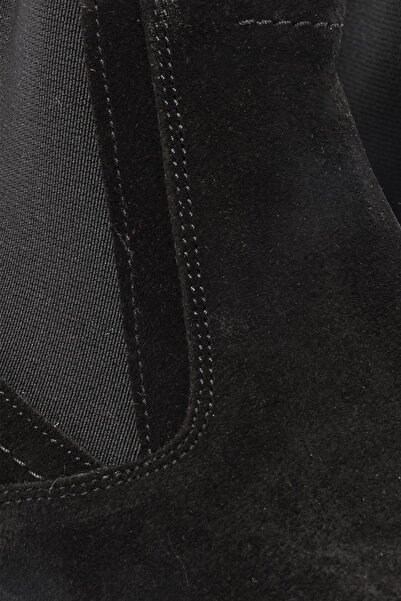 Fosco 2603 Siyah Nubuk Erkek Deri Chelsea Bot