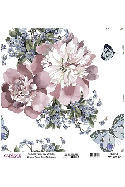 Cadence Uc 026 سلسلة الزهور نحاس ديكوباج 30x30