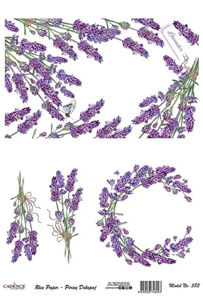 Cadence 583 Çiçek Serisi Pirinç Dekopaj 30x42