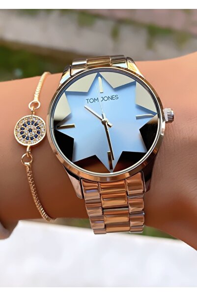Tom Jones Kadın Kol Saati Çelik Su Geçirmez Garantili Bileklik Hediyelidir