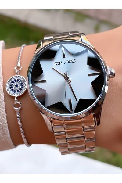 Tom Jones Kadın Kol Saati Çelik Su Geçirmez Garantili Bileklik Hediyelidir