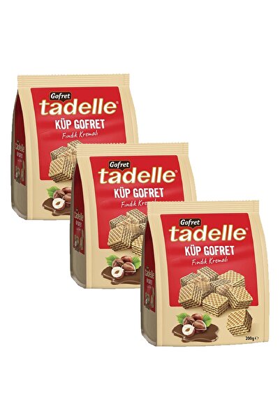 Tadelle Küp Gofret 200 Gr Fındık Kremalı X 3 Adet