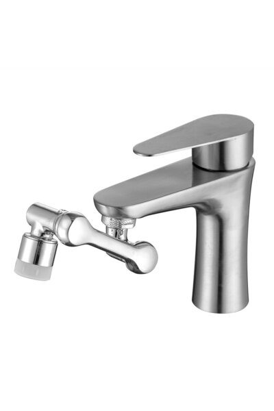 AKCAKESE Chrome 1080 Degree Rotatable 2 Function Tap Tip Filter Tap Head
