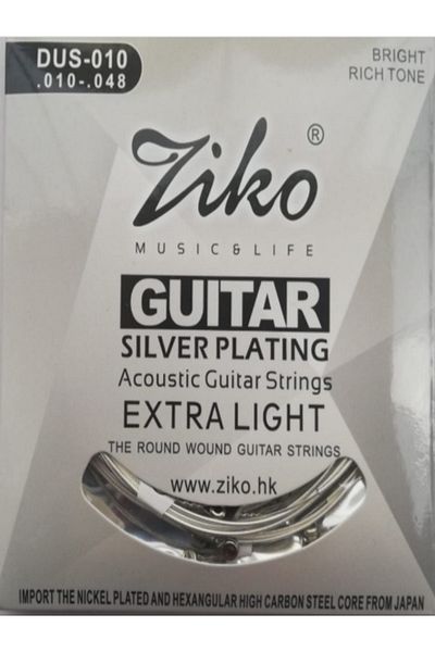 ZİKO Acoustic Guitar String Dus-010 Extra Light