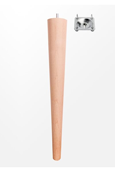 turanahşap Picior Masa de Cafea - Picior Scaun - Picior Puf - Picior Lemn / Lungime: 50 Cm Diametru: 5,5 Cm