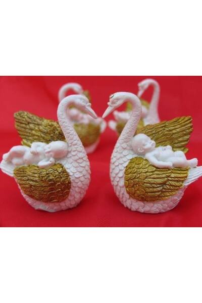 Genel Markalar Melek Figürler – QQC 4’lü Bebek ve Kuğu 6,5×3,5×7 Cm Dekoratif...