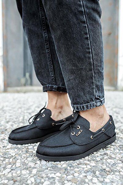 Rainon Store Black Linen Casual Shoes