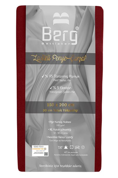 Berg Bettlaken 150x200 +30 Cm Elastic Sheet Luxury Combed Cotton Luxury Fitted Sheet Cotton