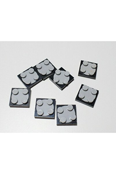 LEGO طاولة دوارة أصلية تكنيك مخصصة 2 × 2 لوحة قاعدة سوداء رمادية علوية 2 قطعة...