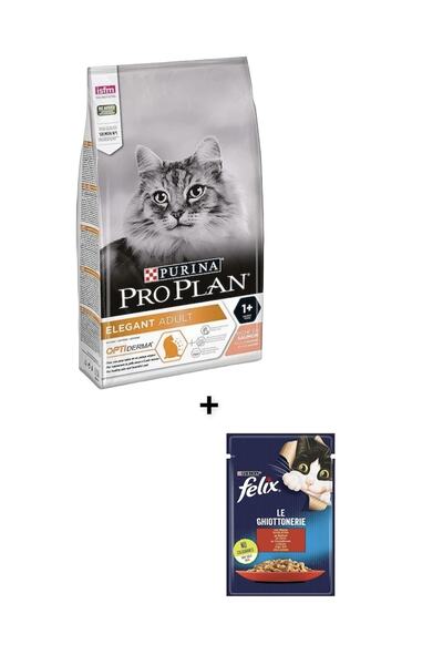 FELIX Proplan Elegant Kedi Maması 4 Adet Yaş Mama Hediyeli 3 kg