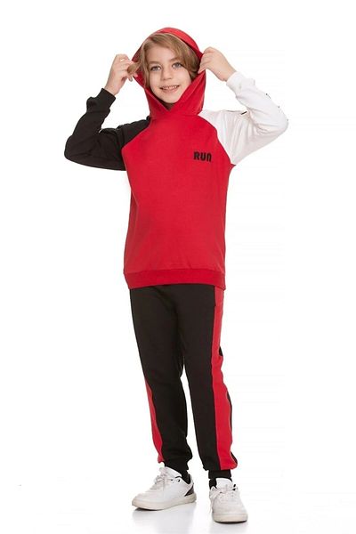 Cicitime Active Sport Printed Hooded Boy Suit