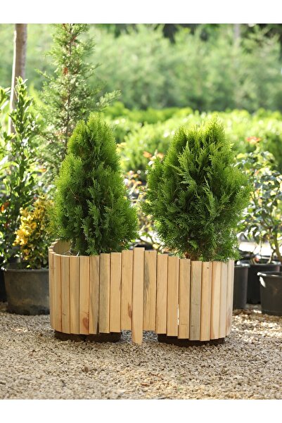 Evmodo Dekoratif Bahçe Çiti Rulo Ahşap Çit