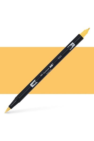 Tombow : Ab-t Dual Brush Pen Graphic Pen: Light Ochre 991
