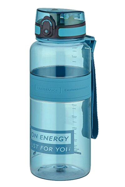 Uzspace زجاجة مياه تريتان 1000 مل 1 لتر حجم كبير ألوان متجددة