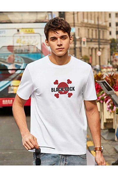 YUVEST Blackrock Unisex Oversize Danger Принт на футболці