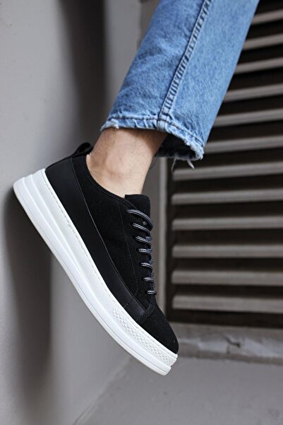 Rainon Store Black Suede Casual Sports Men's Sneakers