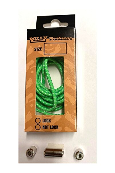 POLLY FOOTCARE GÜLEN AYAKLAR Metal Vidalı Kilitli Yuvarlak Elastik Ayakkabı Bağcığı