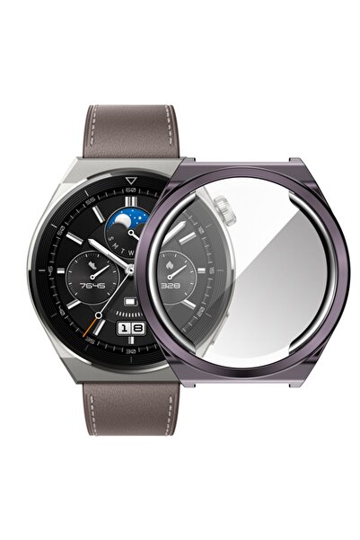 Ally Huaewei Watch Gt 3 Pro 46mm Kılıf 360 Full Koruma Ultra Ince Silikon Kıl...
