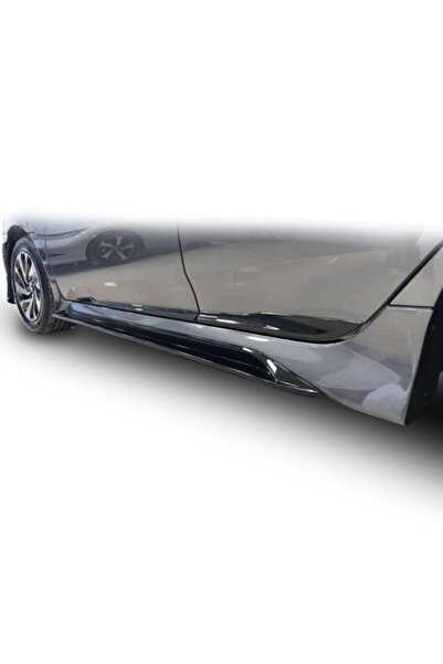 HasAkman Civic Fc5 Mugen Yan Marşpiyel Seti Mat Siyah Plastik 2016 2017 2018 2019 2020 2021