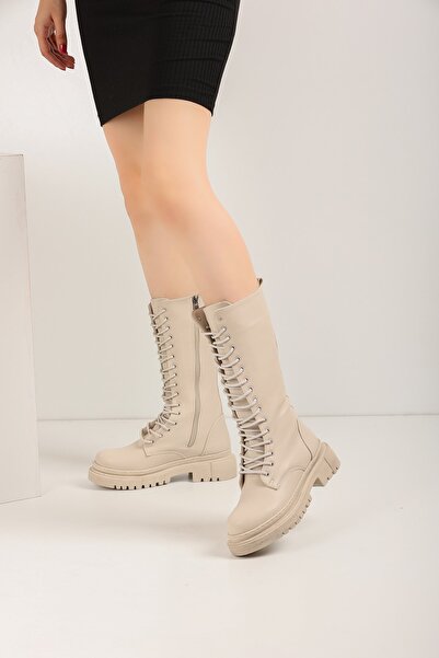 en7 Beige Women's Boots K44