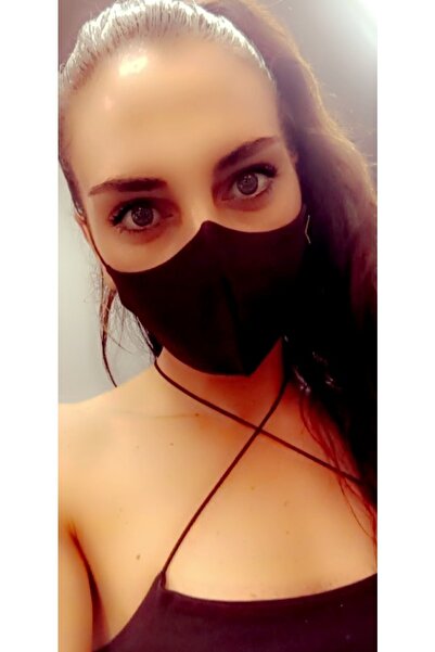 SütreTasarım Pamuklu Kumaştan Çift Katmanlı Bez Maske