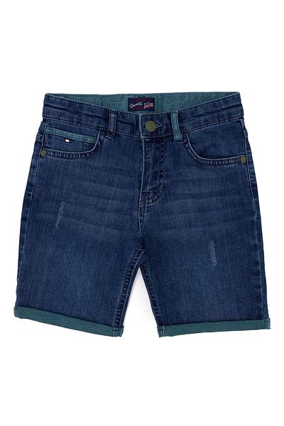 U.S. Polo Assn. شورت برمودا عادي بخصر عادي للأولاد باللون الأخضر Lemun22y-h