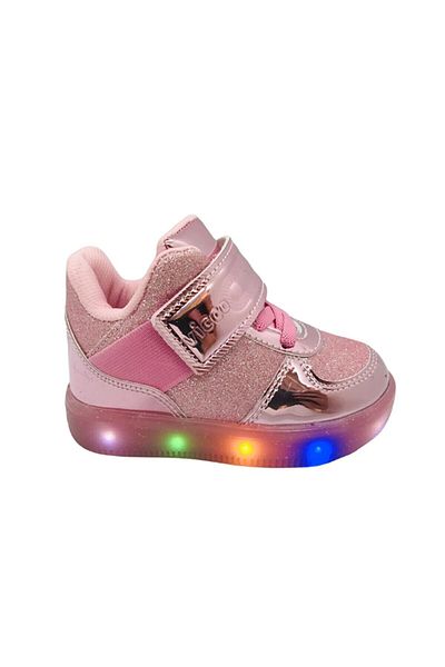 Vicco Girl Pink 220.20k.105 Mimi Lighted Velcro Sports Boots Shoes Sneaker
