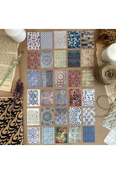 Hume Craft Hârtiile de album cu modele etnice sunt potrivite pentru Agenda Planner Bullet Journal