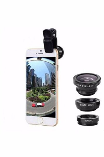 Dream Plus Balık Gözü Lens Geniş Açılı Telefon Fotoğraf Çekim F Mandallı Aparatı