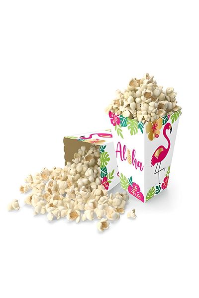 Mini Parti Mini Party Store Corn Box Flamingo 8 Pieces