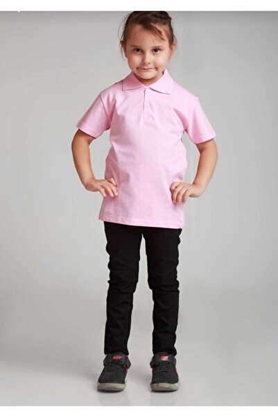 Yakalaa Tricou școlar unisex cu mânecă scurtă cu gât polo