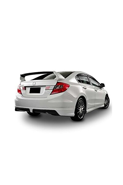 HasAkman Civic Fb7 Mugen Rr Uyumlu  Arka Ek Mat Siyah Sağ Sol Tek Egzoz Çıkışlı 2012 2013 2014 2015 2016