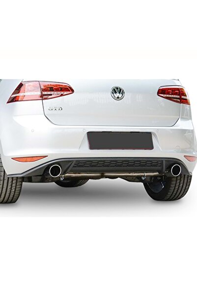 HasAkman Vw Golf 7 Uyumlu Gtı Difüzör Piano Black Sağ Sol Tek Egzoz Çıkışlı 2012 Ve 2017 Arası