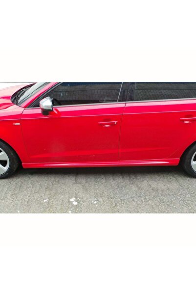HasAkman Audi A3 Hb 8v Sport Marşpiyel Seti Mat Siyah Plastik 2012 2013 2014 2015 2016 2017Uyumlu