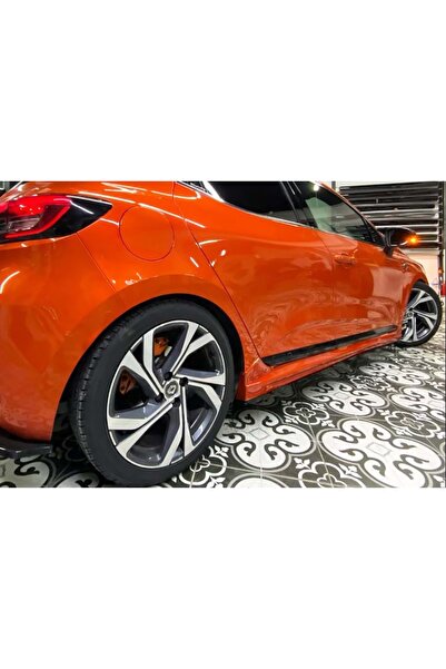 HasAkman Renault Clio 5 Sport Yan Marşpiyel Seti Mat Siyah Plastik 2020 2021 2022 Uyumlu