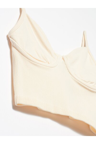 Dilvin Жіночий бежевий топ Gogus Cup