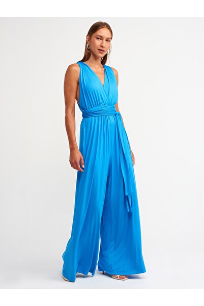 Dilvin Jumpsuit - Blue - Fitted