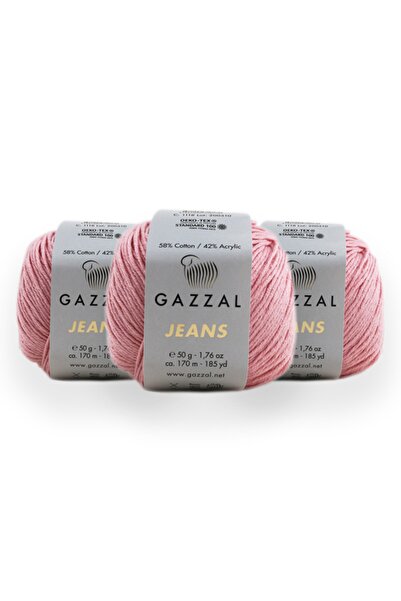 Gazzal Jeans 50 Gr 3 Pack Amigurumi Punch Hand Knitting Yarn Taka Yarn (1118 ...