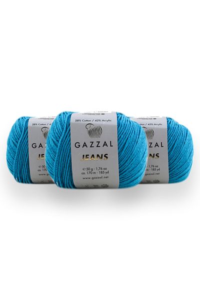 Gazzal Τζιν 50 Gr 3 Πακέτο Amigurumi Punch Πλεκτό Χέρι Κλωστή Taka Yarn (1147 Jns)