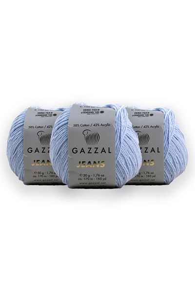 Gazzal Τζιν 50 Gr 3 Πακέτο Amigurumi Punch Πλεκτό Χέρι Κλωστή Taka Yarn (1109 Jns)
