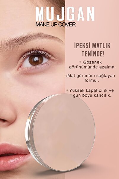 MUJGAN Make Up Cover Porselen Kapatıcı 10 Klasik Kaşık Fırça