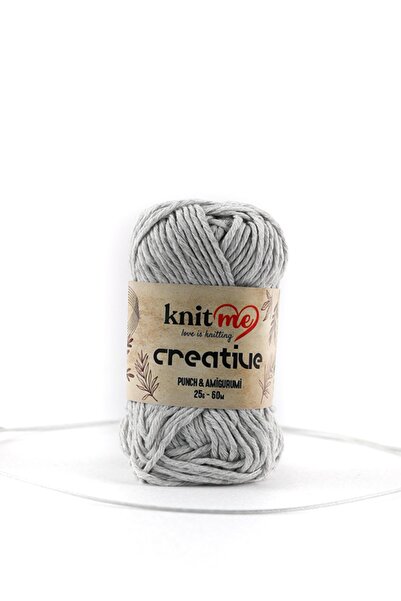 knitme Creatıve 25 Gr bumbac 100% Amigurumi Punch Ață de tricotat manuală Tak...