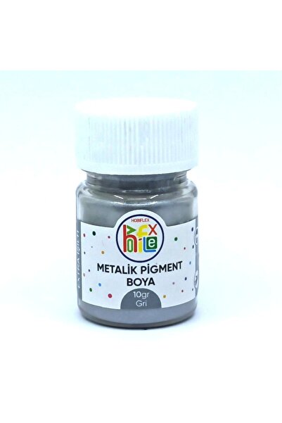 HOBİFLEX Epoksi Reçine Metalik Sedefli Pigment Toz Boya Gri 10 Gr