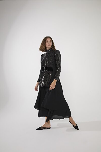 Qui Prive Payetli Elbise