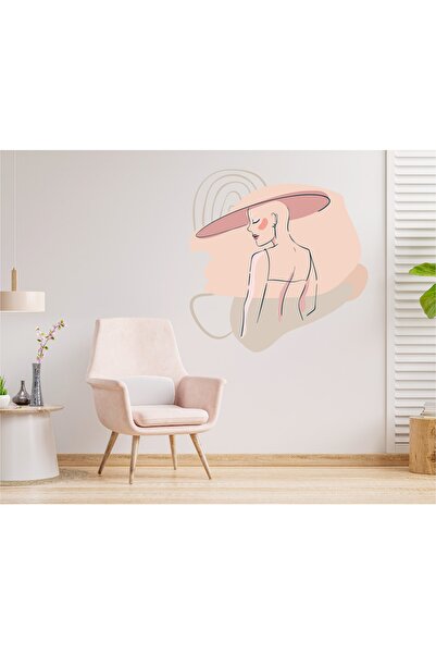 Aysprint Set de autocolante cu figuri feminine în culori pastel