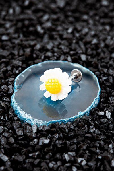 Valhalla Cerrahi Çelik Kıkırdak Tragus Etnik Papatya Piercing